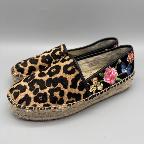 Johnny Was Shoes - JOHNNY WAS Suede Garden Leopard Espadrilles Women’s Size 7 EUC!